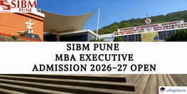 SIBM Pune MBA Executive Admission 2026 27 Open
